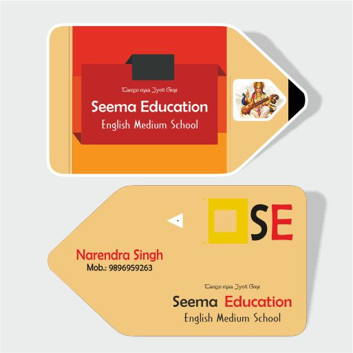 Pencil - Stationery Shop Visiting Card